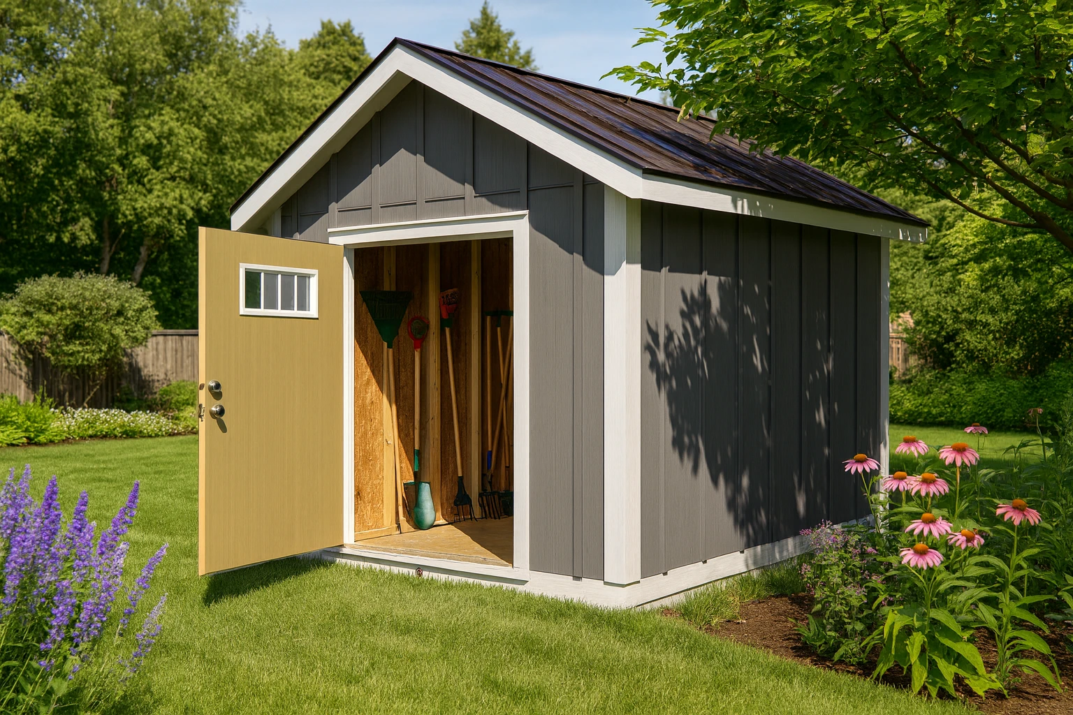 Classic A Frame AI Mockup 3 Chicken Coop Raise chickens the stress-free way with our Chicken Coop, complete with a built-in run that saves you time, money, and hassle. This cozy, functional Chicken Coop design keeps your flock safe from predators while giving them space to roam. Better for your chickens, better for your eggs, better for you. Some of the sizes comes with an interior wall which creates a special Chicken Coop room to store your feed and chicken supplies. All Chicken Coop nesting boxes and roosts are inside the coop to keep them predator proof and dry.