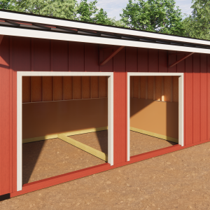 10x20 Animal Shelter (10x12 Animal - 10x8 Tack)